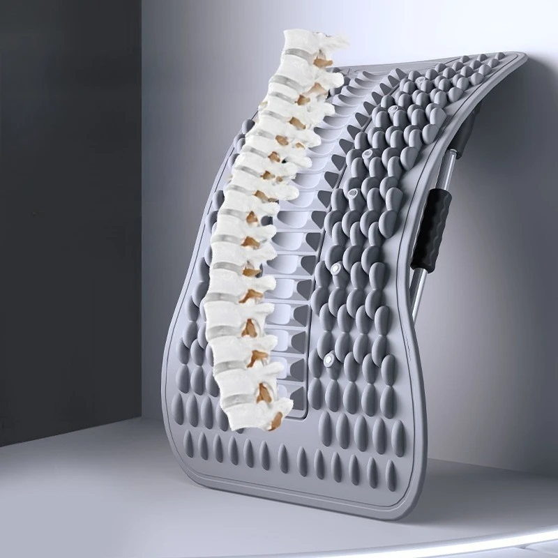 Lumbar Stretcher Back Relief Device Waist Traction Massager, Home Spine Correction Relax Exercise Tool
