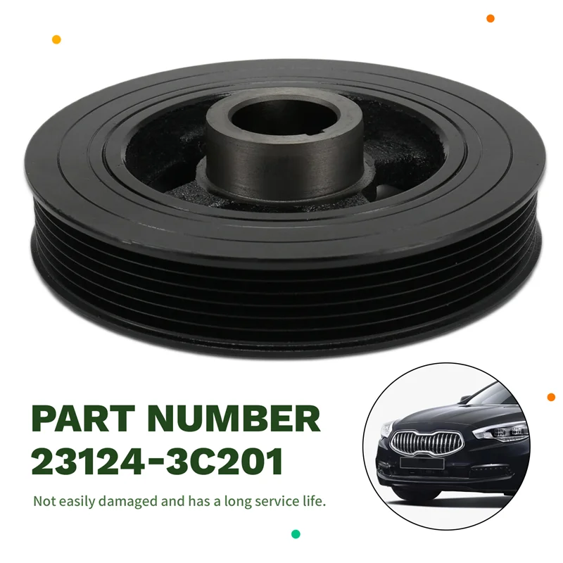 Para Hyundai Genesis Santa Fe Kia Carnival 12-24 23124-3C201 polea de cigüeñal de coche polea amortiguadora 231243C201