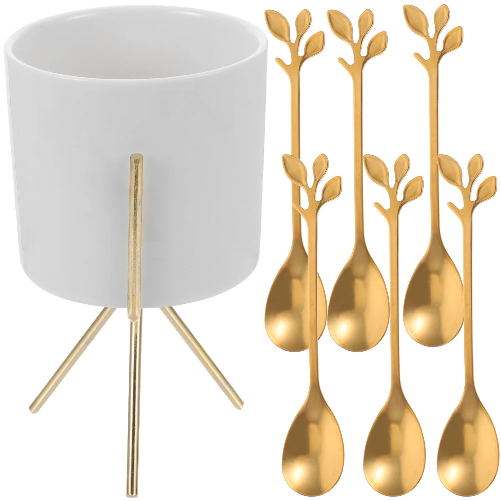

1Set Kitchen Utensil Holder Ceramic Wide Mouth Cutlery Organizer Spoon Fork Chopstick Holder Kitchen Flatware Storage
