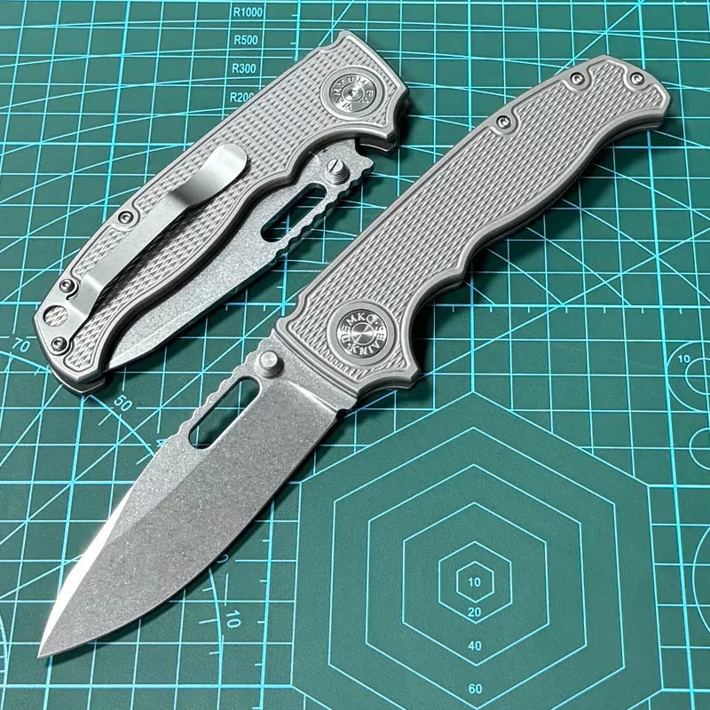 

Lism Store Demko AD20 Shark Folding Knife 3.54" M390 Clip Point Blade, TC4 Handles