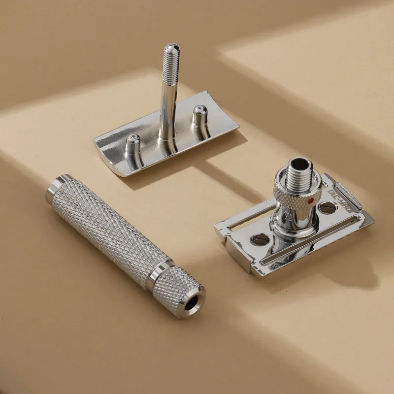 2026 Beard Shaver Chrome Color Professional Safety Razor Flash Sale Yaqi Adjustable The Final Cut mens view 6