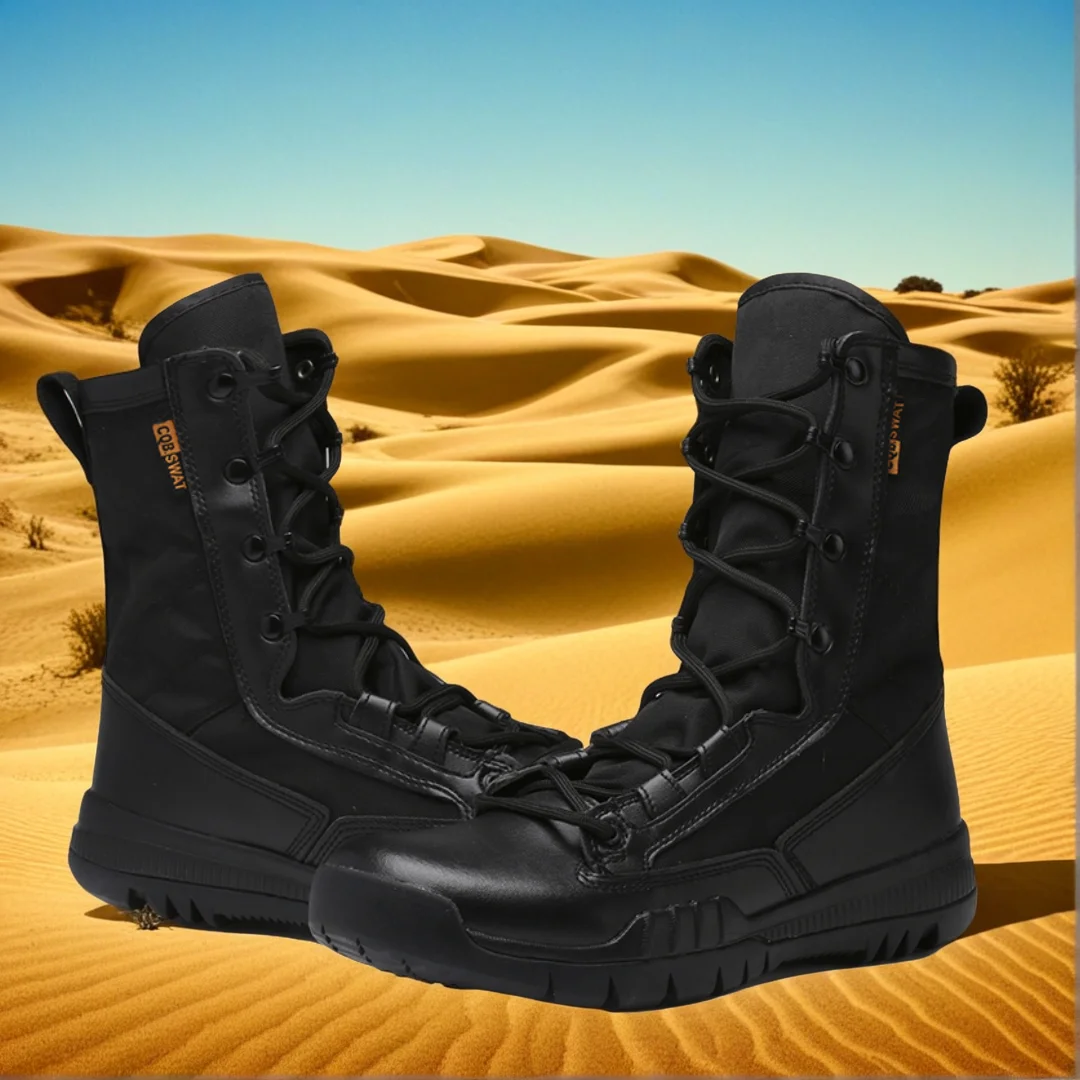 

Мужские брендовые кожаные ботинки, специальные тактические мужские походные ботинки для пустыни, уличная обувь, ботильоны, высокие туфли, мотоциклетная обувь