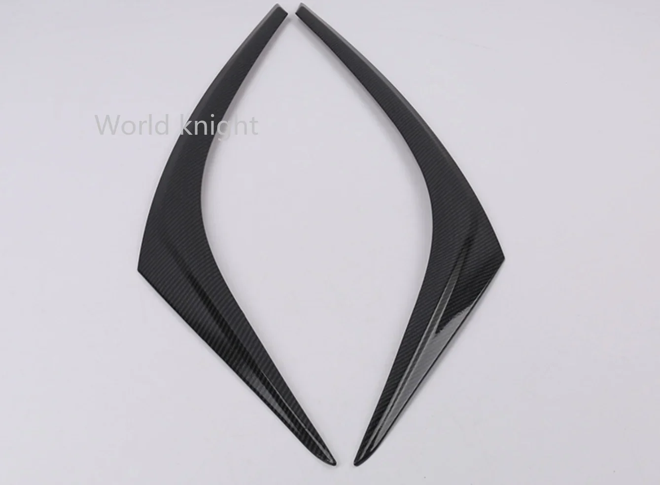 Carbon Fiber Front Headlight Eyebrow Cover Trim for Toyota CHR CH-R 2016-18