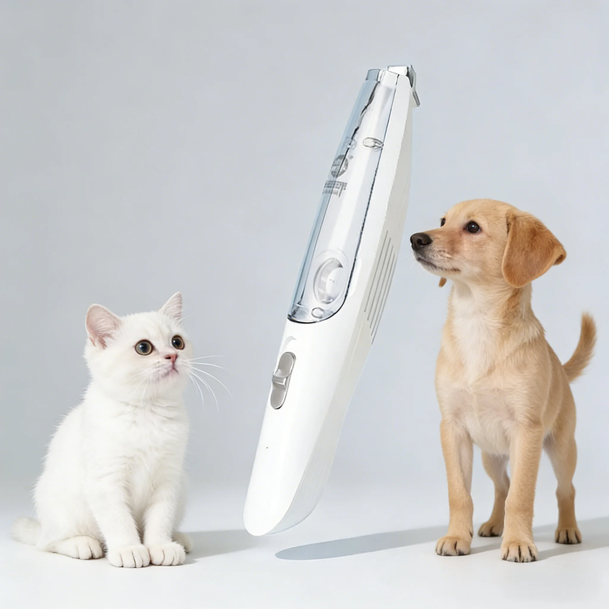 

New Dog Paw Trimmer with LED Light Fully Waterproof Pet Hair Trimmer with LED Display Dog Clippers for Grooming 12mm Widen Blade