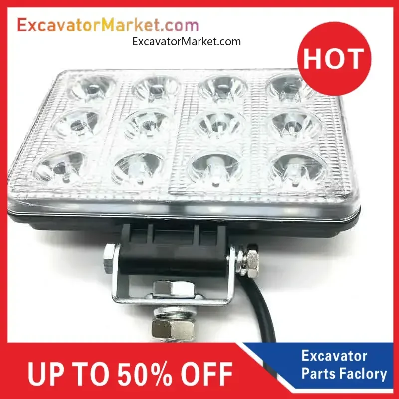 For excavator Excavator for headlights 12 LED work lights