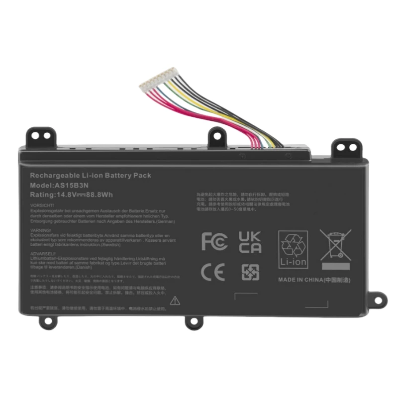 New AS15B3N Battery Laptop For Acer Predator 17 15 G9-591 G9-592 G9-791 G9-591-713C G9-792-72S6 Predator 17X GX-791 14.8V 88.8Wh