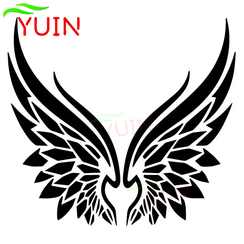 Tribal Angel Wings Car Stickers Fashion Body Decoration Personalized PVC Waterproof Sunscreen Stickers Can Be Customized Color