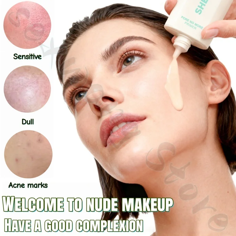 Pore-invisible makeup primer 30ml makeup primer to brighten skin tone, concealer, moisturizing and tinted isolation cream