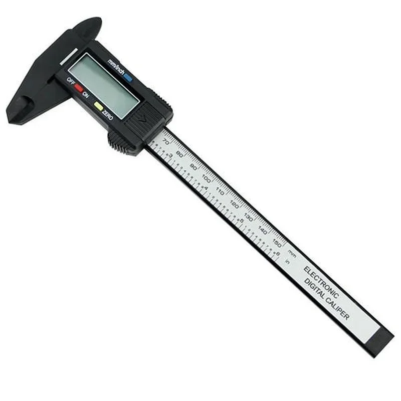 6 zoll 150mm Elektronische Digitale Messschieber Carbon Faser Verbund Nonius Messwerkzeug Hause Werkstatt Mechanische Gauge