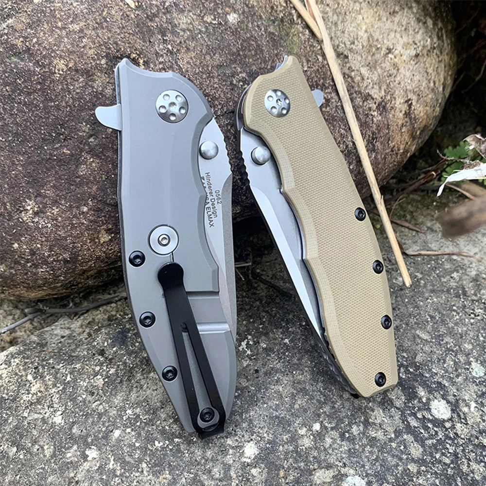 ZT 0562 Pocket Folding Knife 8cr13mov Blade Outdoor Camping EDC Survival Flipper knifes 420 Steel+G10 Handle Tourist Knives Men