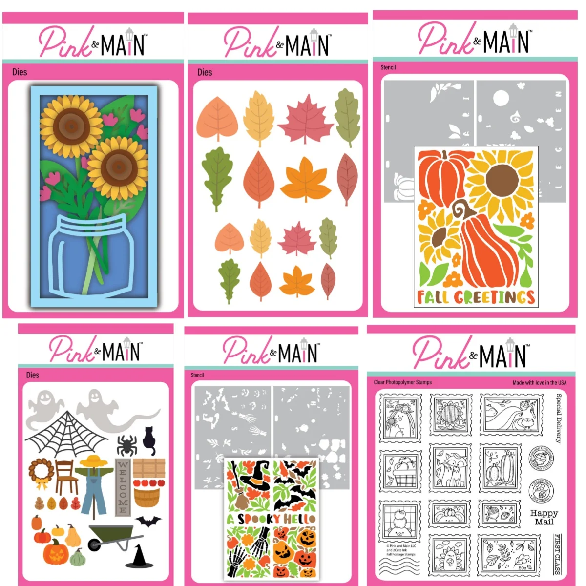 

Sunflowers Pumpkin Leaves Metal Cutting Dies Clear Stamps Fall Greetings Stencils for DIY Scrapbook Craft Card Autumn 2025