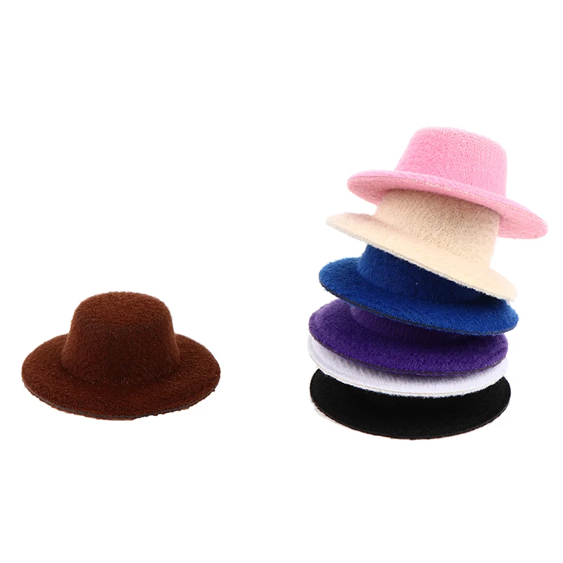 Miniatura Mini Dolls Hat, Dollhouse Acessórios, 1:12, 5Pcs