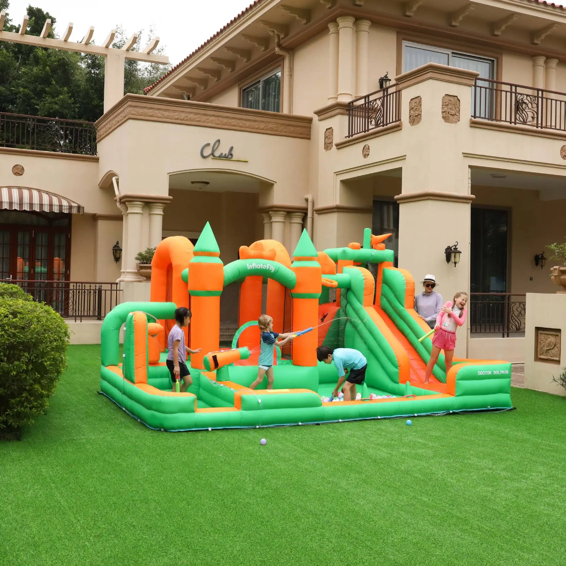 

Доктор Дельфин, надувной дом, домашняя детская игровая площадка, водная горка, надувной батут, надувной надувной замок