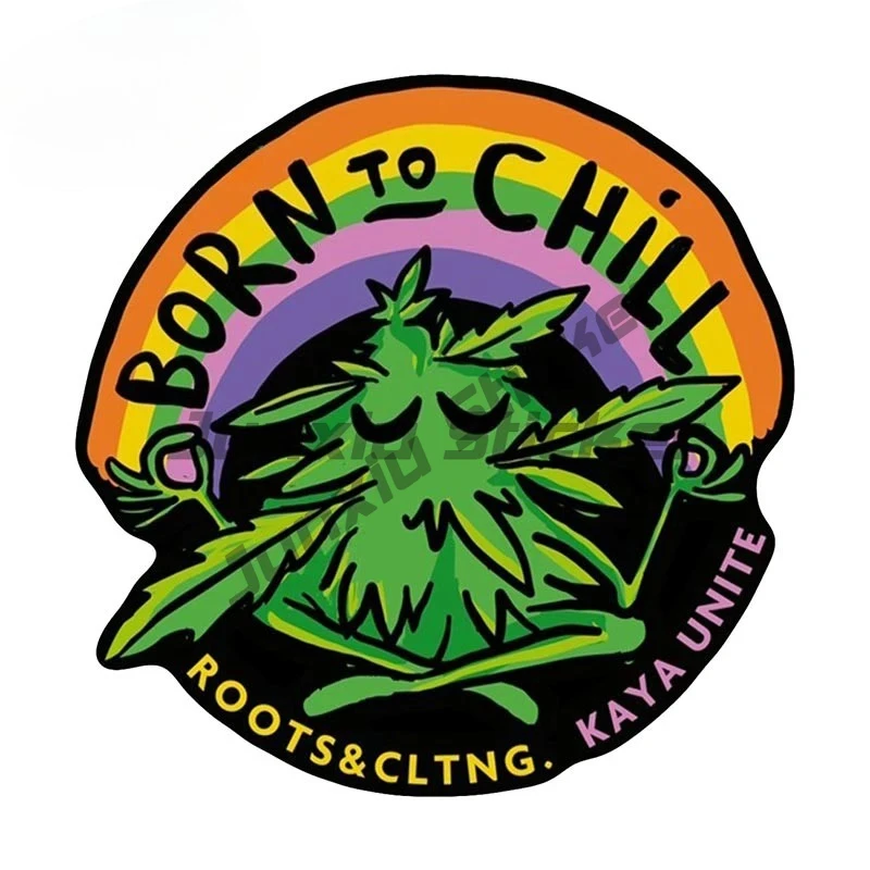 

For BORN TO CHILL Car Stickers Sunscreen Fashionable Decals Vinyl Occlusion Scratch Car Styling