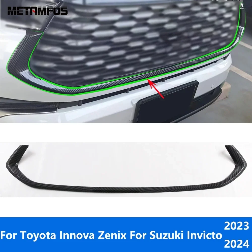 

Передняя центральная решетка, гоночная решетка, накладка для Toyota Innova Zenix, Suzuki Invicto 2023 2024, аксессуары из углеродного волокна, Стайлинг автомобиля