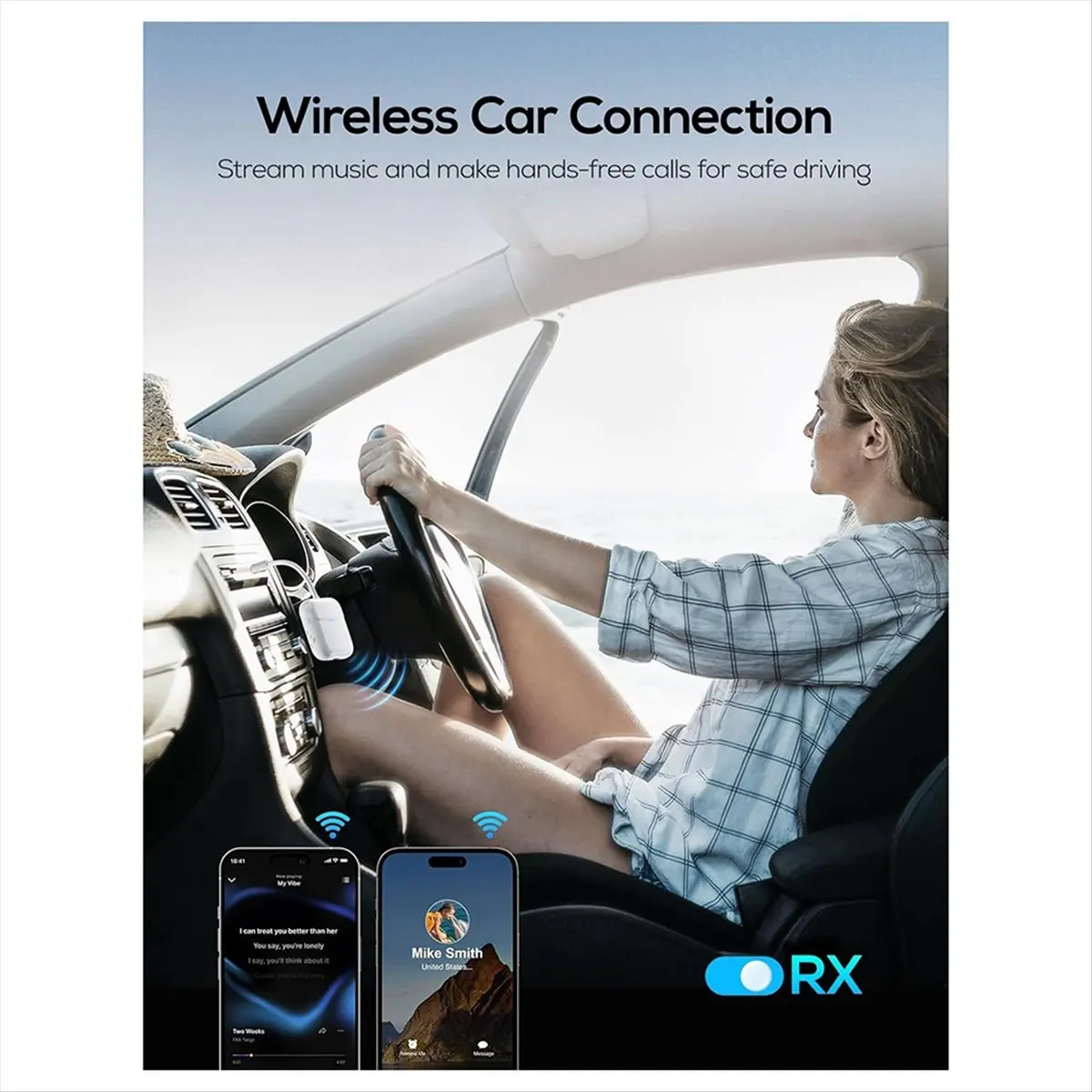 

Приемник беспроводного аудиопередатчика Bluetooth, адаптер Bluetooth для всех разъемов 3,5 мм [AAAE 2026]