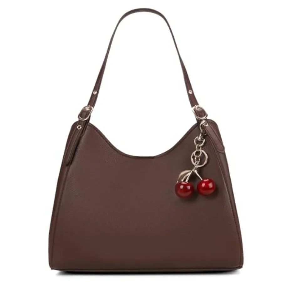 Leather Tote Bag for Women Slouchy Purse Hobo Shoulder Bag Designer Handbags for Work Shopping Daily