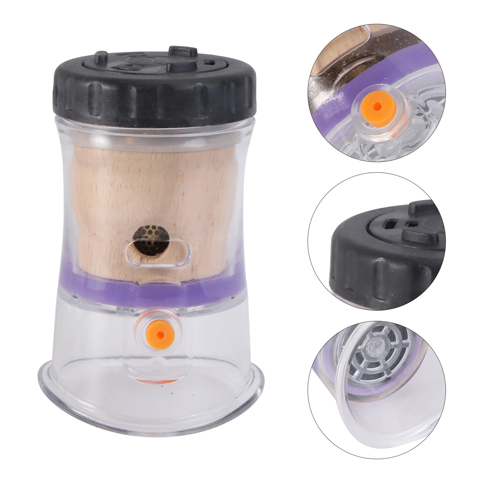 Moxibustion Pot Massager Magnetic Moxa Cone Burner Burning Tool Tank Portable Plastic Heat Holder