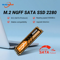 WALRAM M.2 NGFF SATA SSD 128GB 256GB 512GB 1TB M.2 2280 Ngff Sata B & M Key Solid State Hard Drive for Desktop Laptop