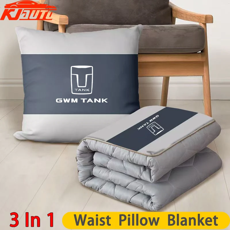 3-in-1 Convertible Car Blanket Instantly Your Pillow & Lumbar Support For Tank GWM Tank 300 500 700 Tank300 Hi4-T