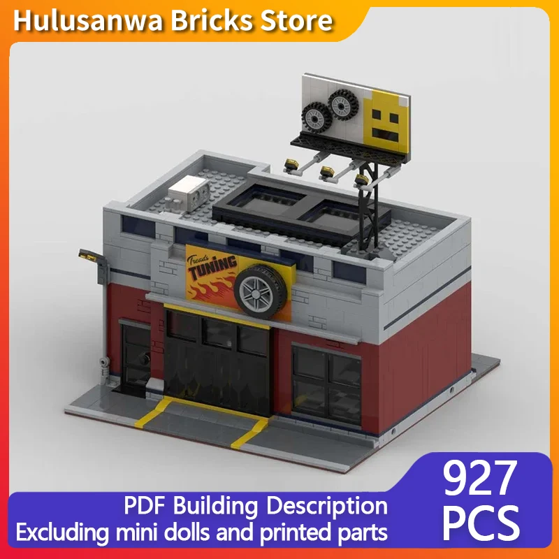 Popular Anime Model MOC Building Bricks Springfield Auto Repair Shop Modular Technology Gift Holiday Assemble Children Toys Suit