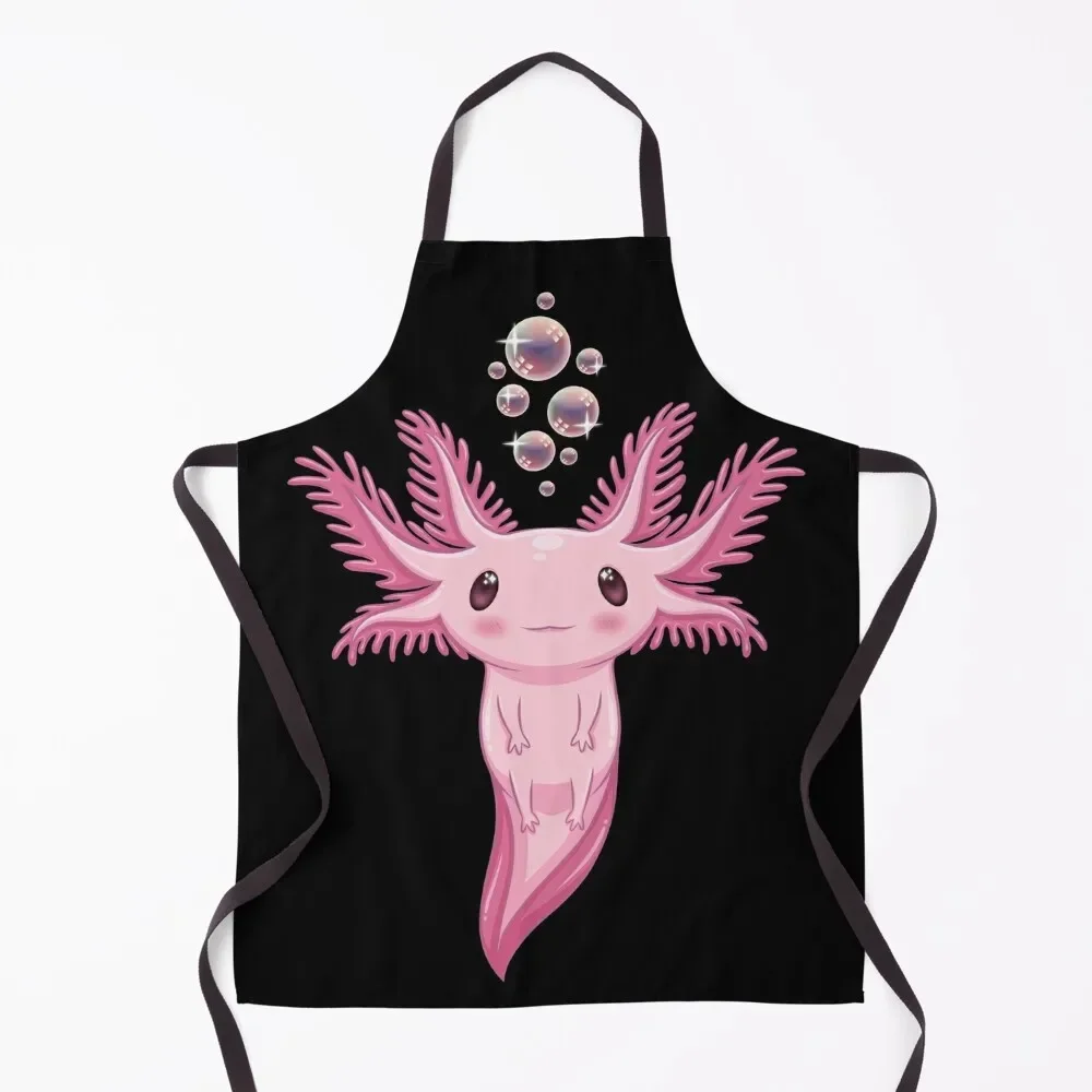 Axolotl Apron New year's chef costume For Kitchen Apron