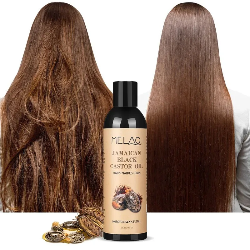237ml 100% Pure Natural Cold Pressed Castor Oil Promotes Healthy Skin  for Hair Growth, Eyelashes and Eyebrows Massage