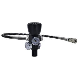 New DIN Valve Scuba Adapter with Gauge Tank Filling Station Refill for Air Tank Bottle Cylinder HPA Accessories Diving