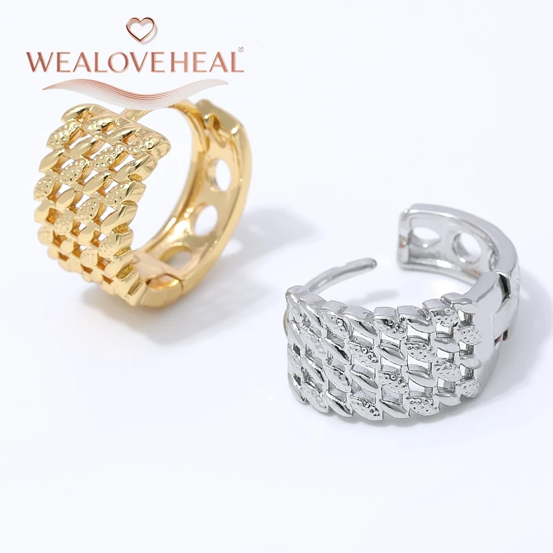 18K vergoldete Messing-Ohrringe mit geflochtenem Design für Damen, Vintage-Ketten-Design, modischer Schmuck, perfekt für den täglichen Gebrauch und als Partygeschenk. – Detail 18