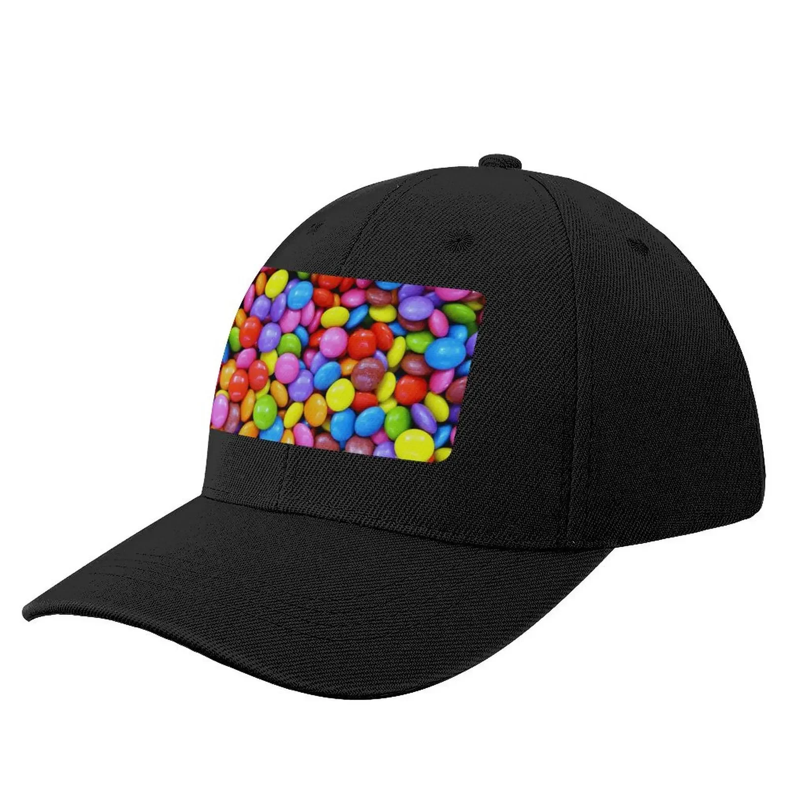 Smarties Background - Candy Sweets Chocolate Lover Gift Baseball Cap Designer Hat Beach Bag Dropshipping Girl Men's