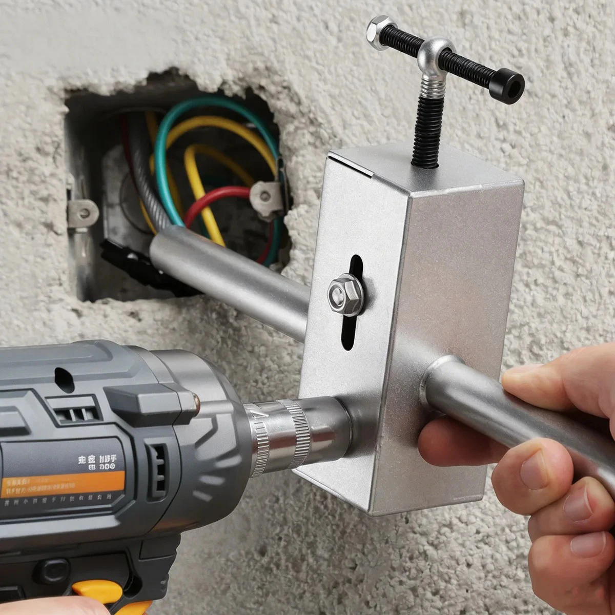 Puxador de Fios Semiautomático para Furadeira Elétrica, Dispositivo de Passagem de Cabos 1-14mm, Máquina Portátil para Fiação de Parede e Tubos de Eletroduto