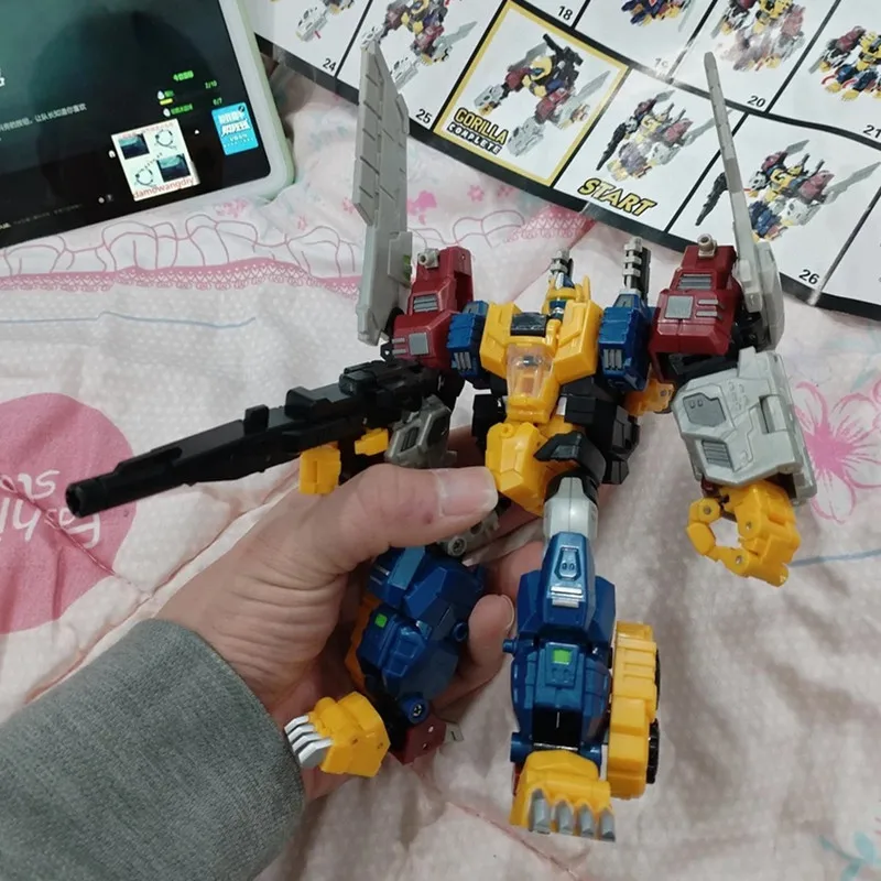 15 سنتيمتر لعبة التحول الصغيرة روبوت فيلم 7 KO JB01 JIALEHUANG أنيمي أربعة أشكال سيارة طائرة الحيوان عمل نموذج لجسم الاطفال 8802