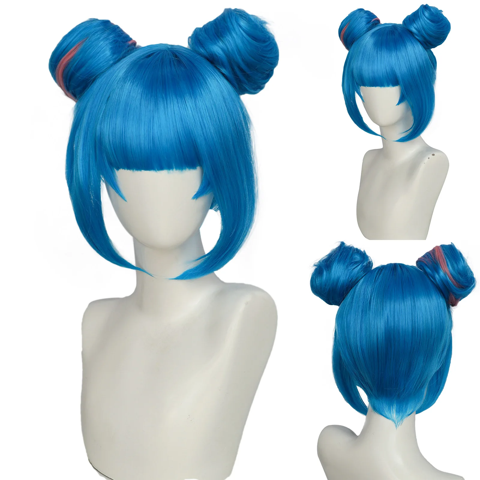 

Game LOL Anime Jinx Arcane S2 Cosplay Powder Wigs Prop Women Girls Blue Hair Role Play Halloween Christmas Party Cos Customized
