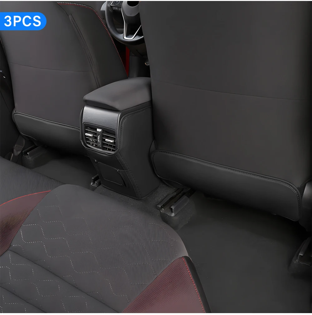 Für Toyota Corolla E210 2019 2020 2021 2022 2023 2024 2025 2026 Hybrid PU-Leder Sitzrückenabdeckung Anti-Kick-Matten Zubehör – Detail 9