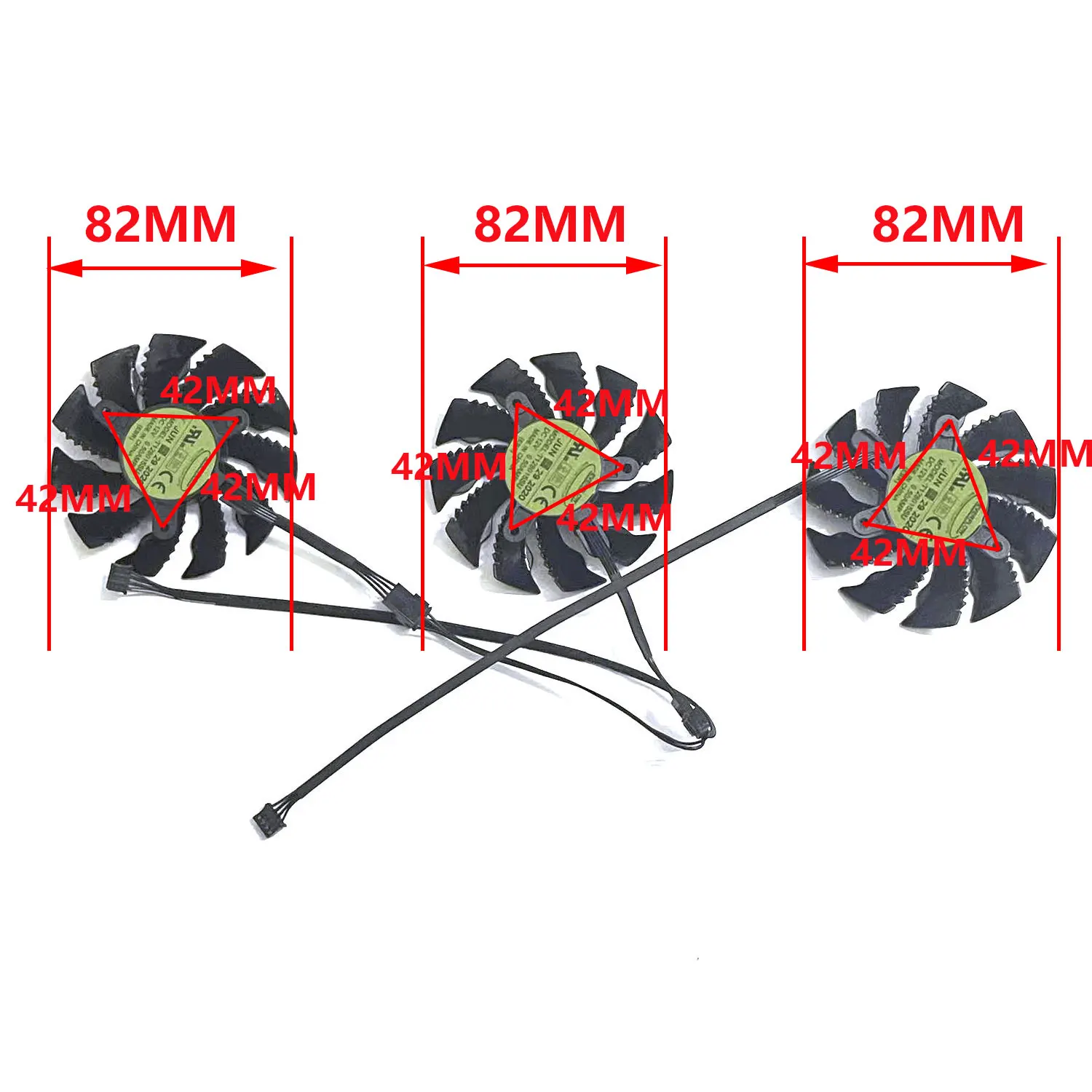 

82MM 4PIN T128015SU DC 12V 0.5A suitable For Gigabyte GeForce RTX 3070 3070TI 8GB Gaming OC Magic Eagle graphics card