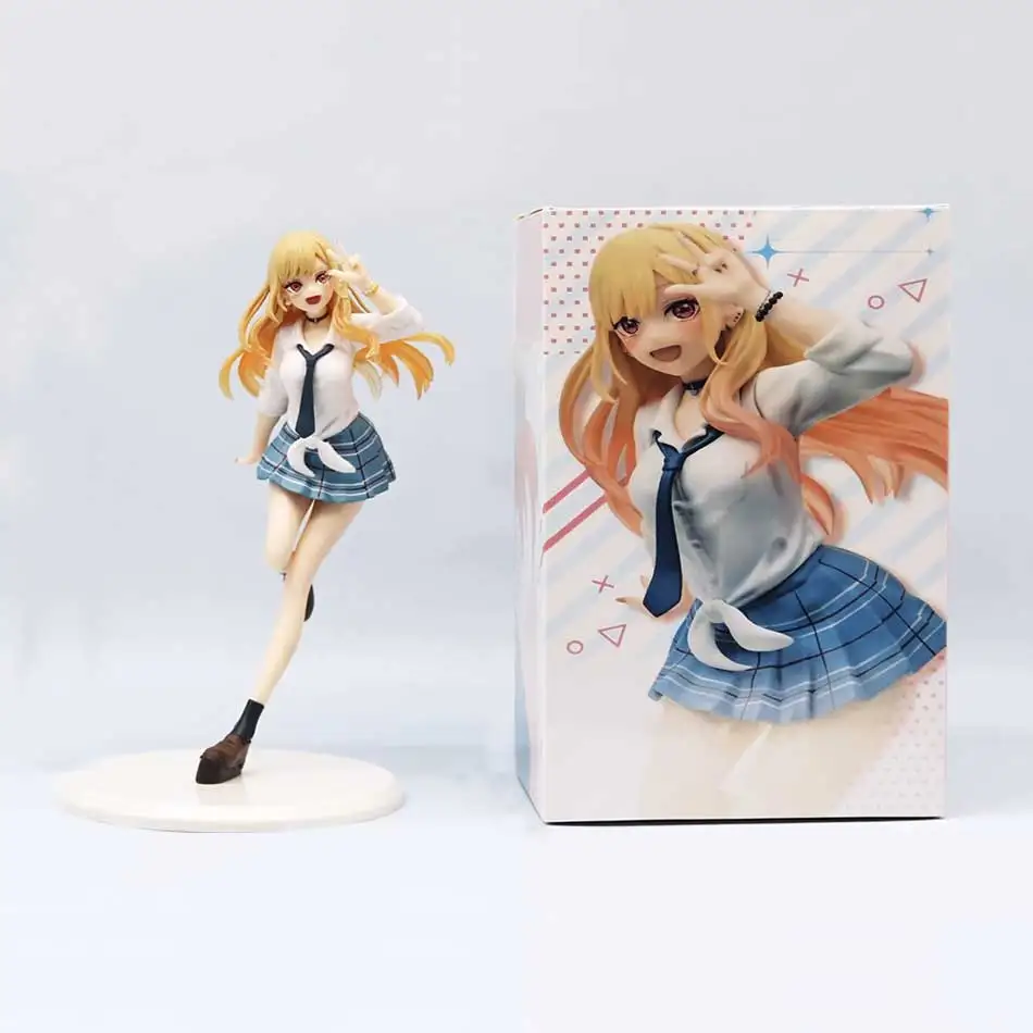 My Dress Up Darling Kitagawa Marin Anime Actionfigur Teufel-Liz-Succubus Schuluniform PVC Sammlerstück Desktop-Heimdekoration