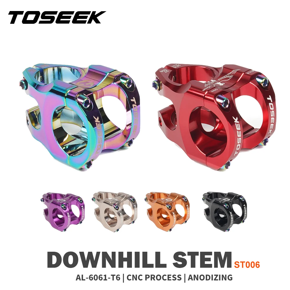 AliExpress NONE TOSEEK MTB Stem Aluminum Alloy Ultralight High-Strength Short 0 Degree  MTB Bike Table Power Bicycle MTB Power Bike Stem