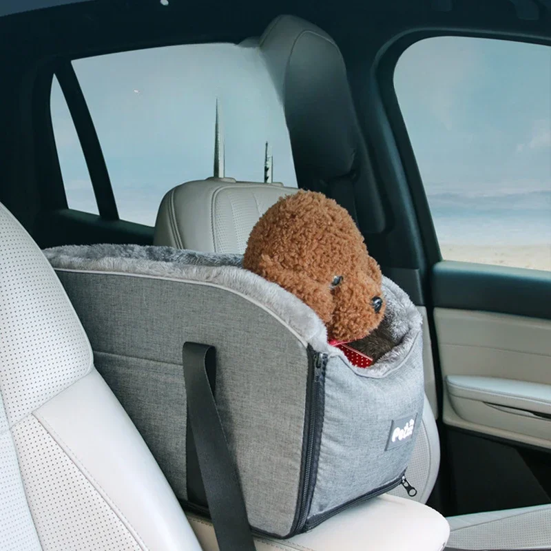 Pet car cat kennel, car central control bag cat nest, car cushion seat pet going out handbag