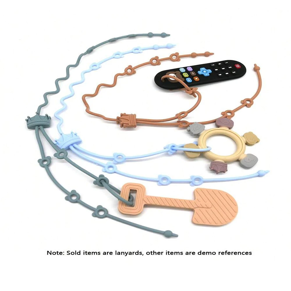 

1/3/9pcs Silicone Pacifier Chain Pacifier Bottle Teether Toys Loss Prevention for Children's Carry-on Items Loss Prevention