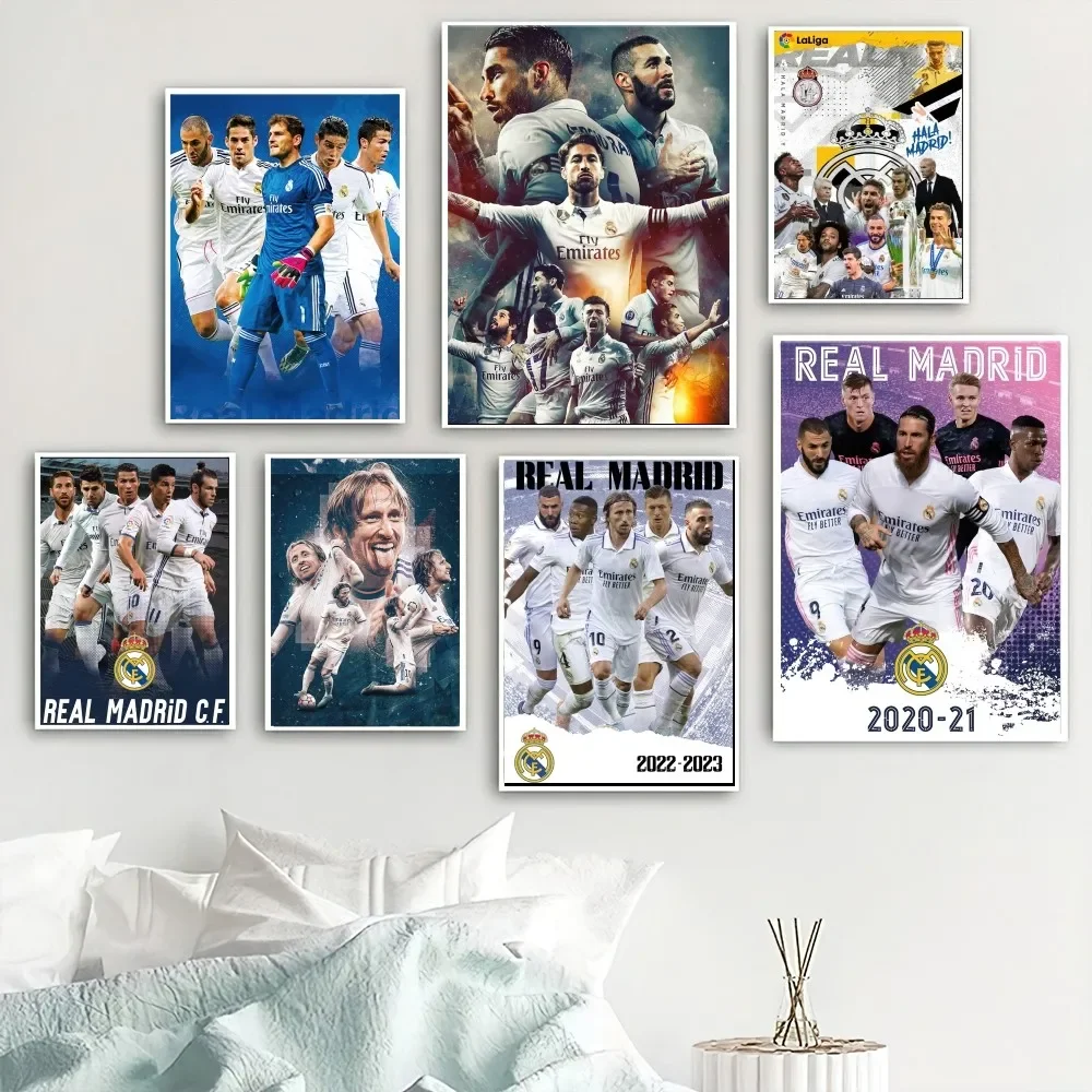 Football R-Real MIMadrid C-C.F Poster Wall Pictures For Living Room Fall Decor