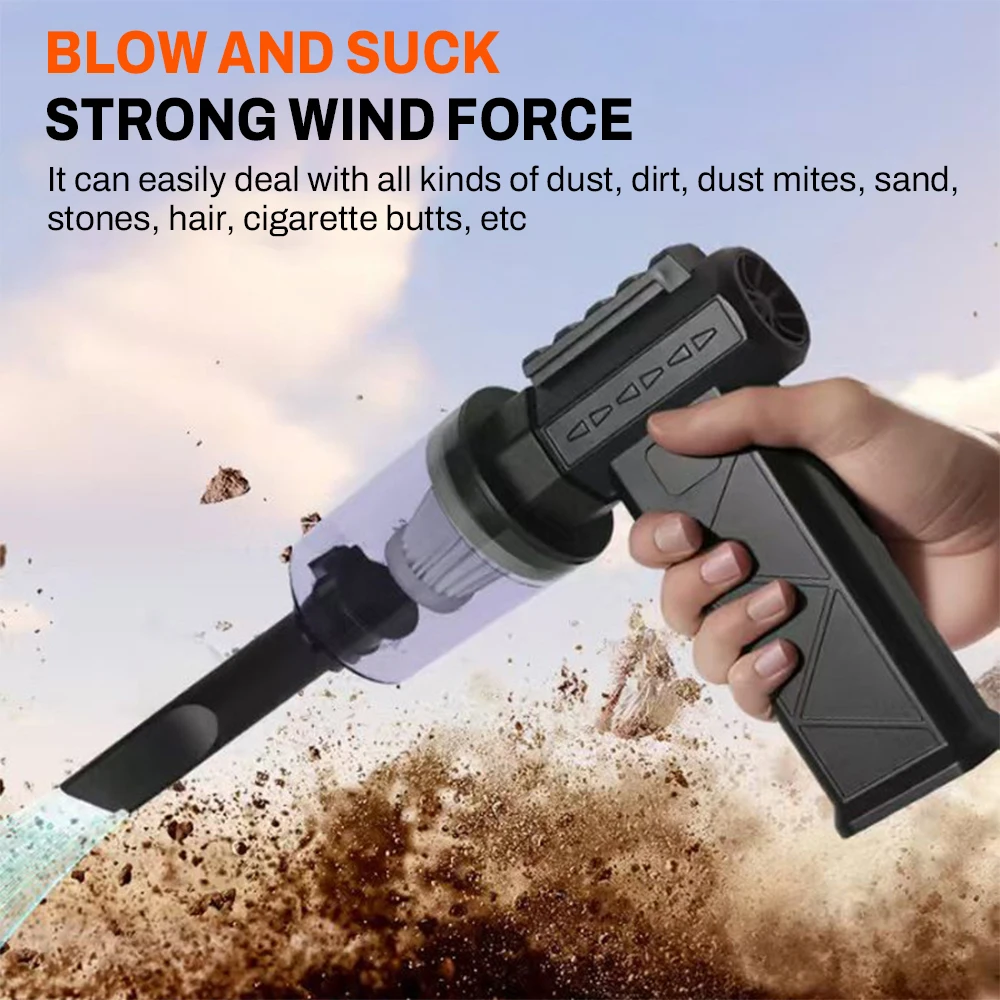 Powerful 600000RPM Violent Fan Brushless 5-speed Regulation Air Blower Strong Winds Speed 58m/s Portable Electric Air Duster