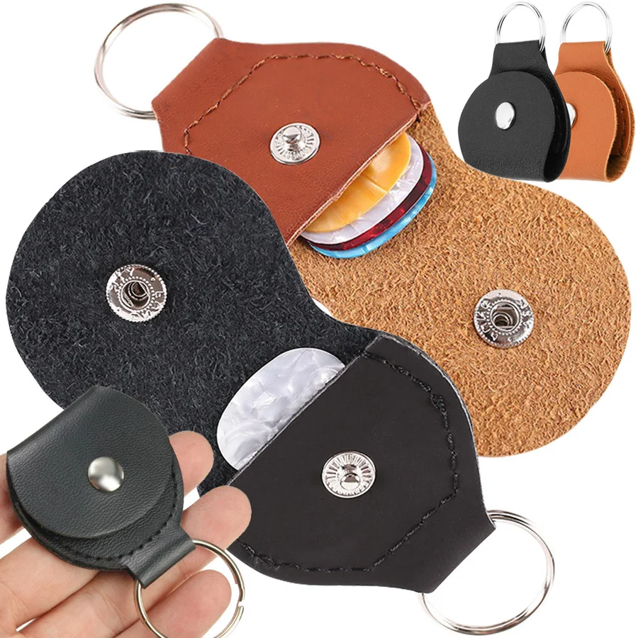 3pcs SLL Guitar Picks with Foldable PU Storage Bag, Portable Durable Pick Holder, Must-Have Accessories for Daily Practice & DDJ