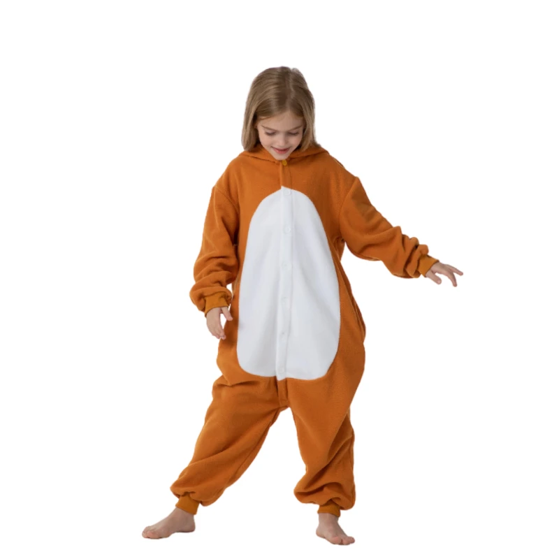 Kids Kigurumi Rilakku Cosplay Costume Children Animal Onesie Pajamas Girls Halloween Carnival Masquerade Boy Bear Party Jumpsuit