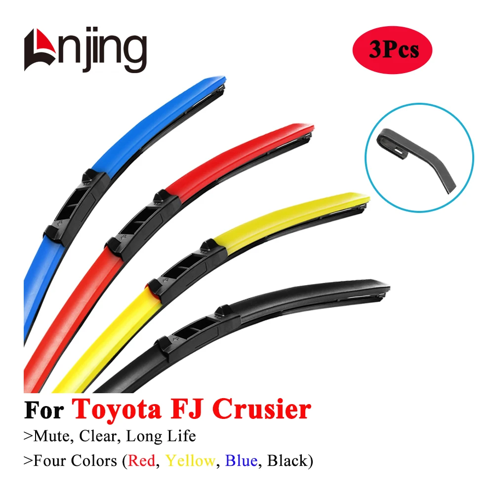 LNJING Colorful Windshield Wiper Blade For Toyota FJ Cruiser GSJ SUV 2005 2008 2009 2010 2013 2015 2016 2017 2019 2020 2021 2022