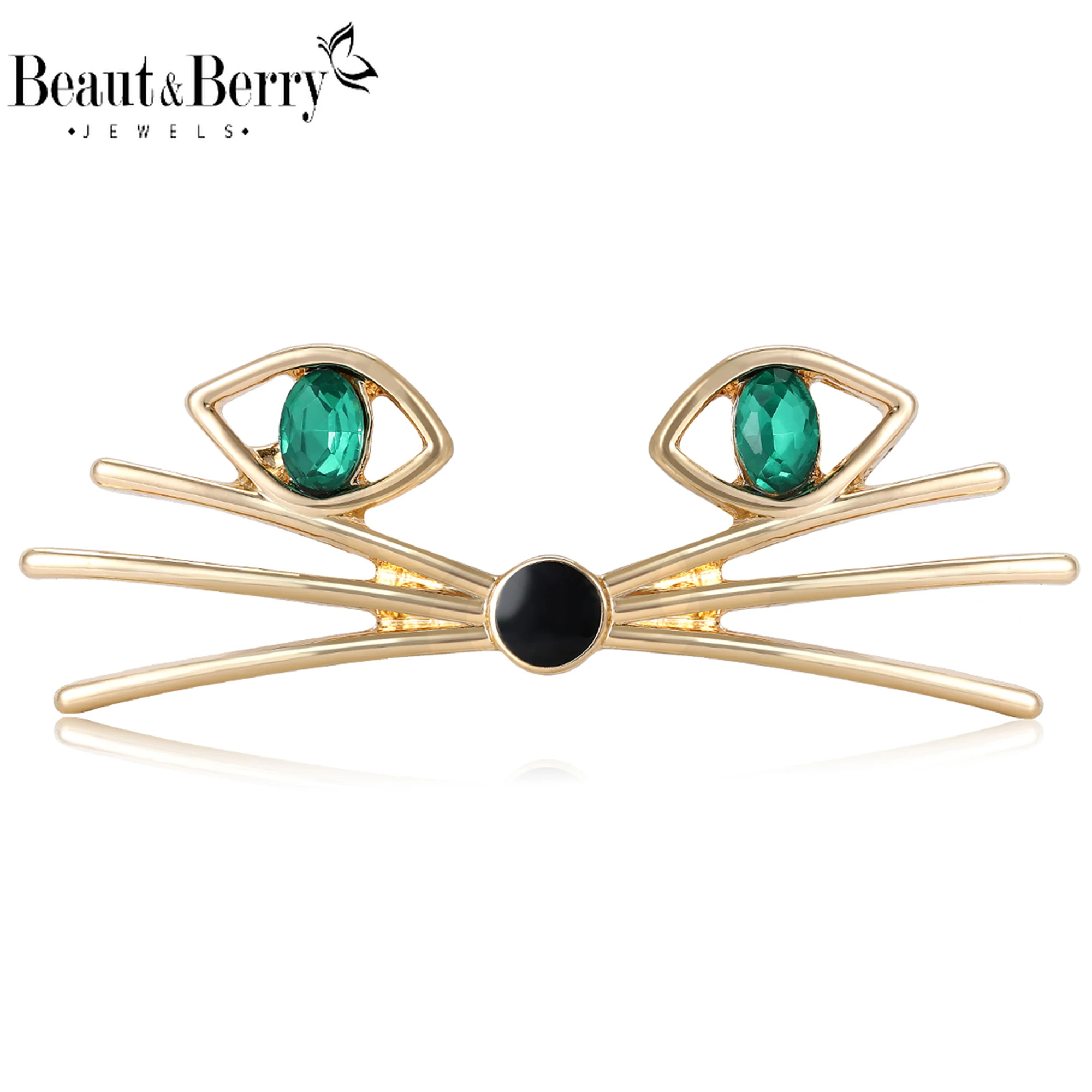 

Beaut&Berry Trendy Hollow Cat Brooches for Women Unisex Animal Pins Casual Party Accessories New Year Gifts Friends Decoration