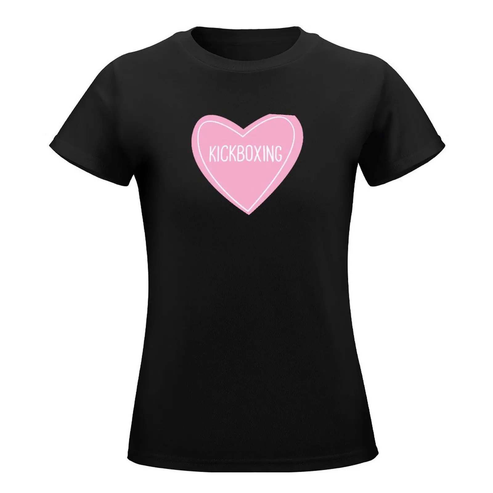 Kickboxing Heart T-Shirt plus sizes Aesthetic clothing tops for Women