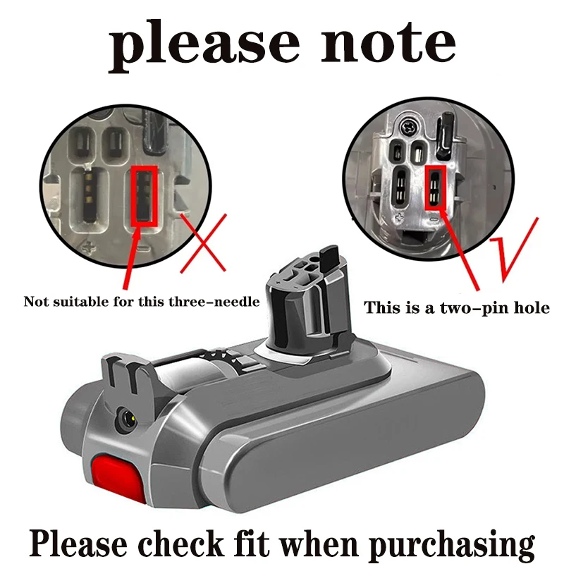 25.2V 6.0Ah Li-ion Battery For Dyson SV14 SV15 Vacuum Cleaners Fluffy SV15 V11 Absolute Extra V11 Absolute V11 Animal 970145-02