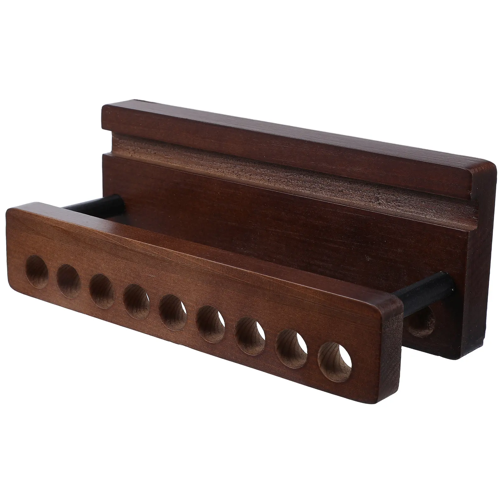 Wooden Phone Pen Holder Marker Organizer Desktop Stand Slots Office Study Room Pencil Storage Pen and Phone Holder