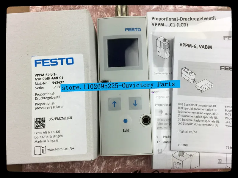 VPPM-6L-L-1-G18-0L2H-A4P 543432 New original FESTO proportional pressure regulator