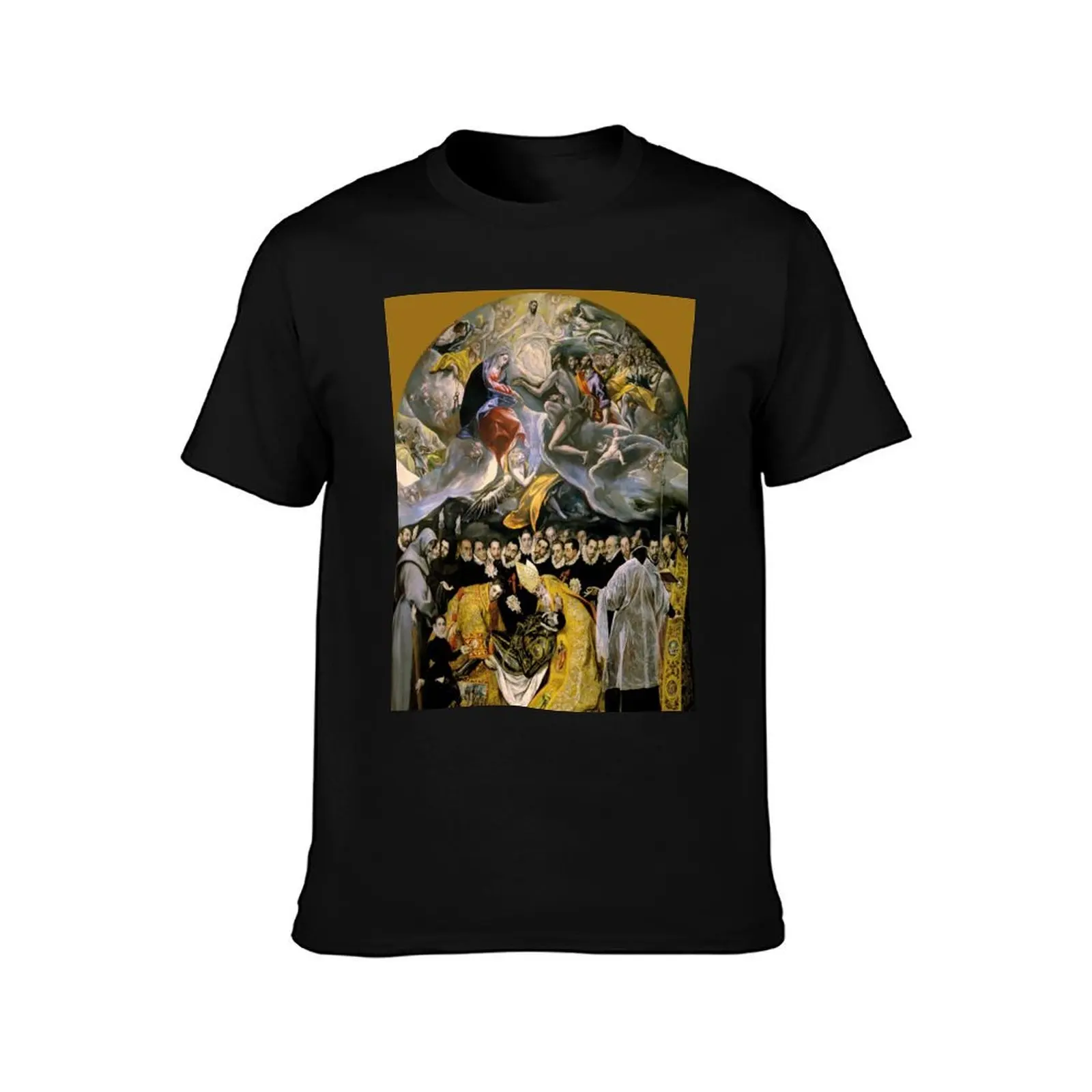 El Greco (Domenikos Theotokopoulos) The Burial of Count Orgaz T-Shirt korean fashion anime shirts graphic tee men t shirts